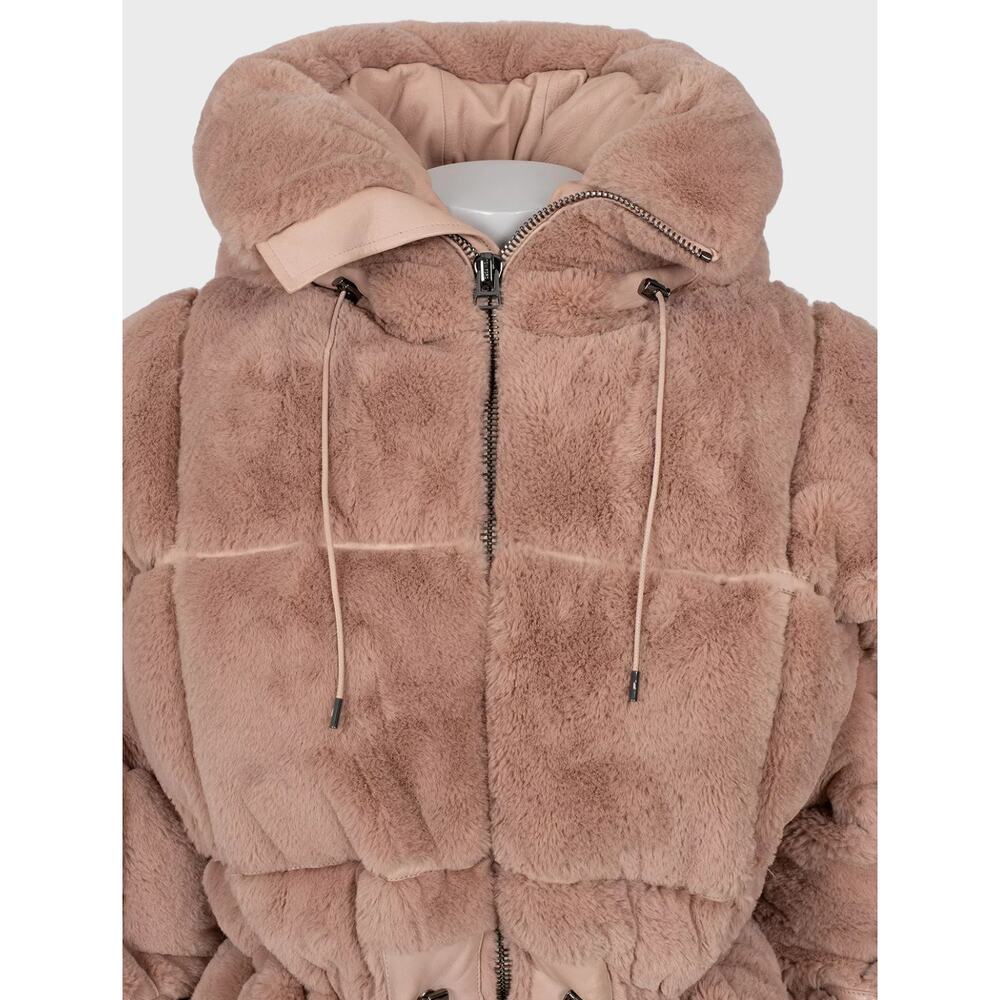 Tom Ford Pink Faux Fur Oversized Puffer Coat Sz. M - Picture 4 of 7